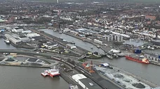 Cuxhaven entlang der Elbe nach Hamburg - von Oben Endecken