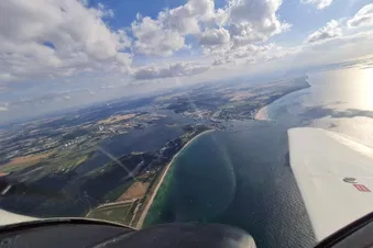 Überseehafen Rostock-Warnemünde in der Abendsonne