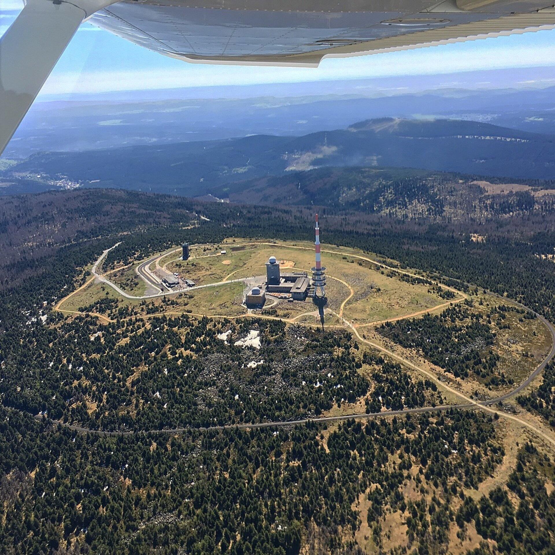 Flug über den Brocken/Harz