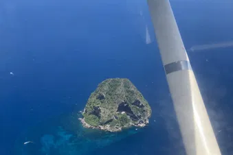 Vue aérienne du Rocher du Diamant