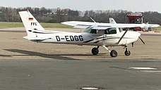Das eingesetzte Flugzeug: Cessna 152, hier beispielhaft D-EDGG