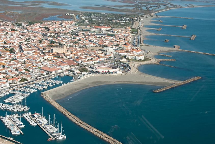 Survol littoral de Camargue, Stes-Maries-de-la-Mer (hélico)