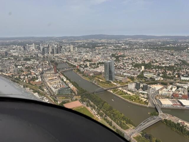 Welch ein Ausblick auf Frankfurt...