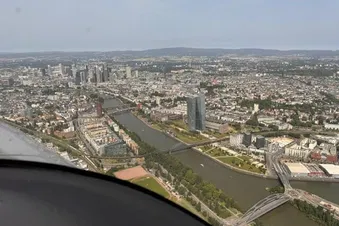 Welch ein Ausblick auf Frankfurt...