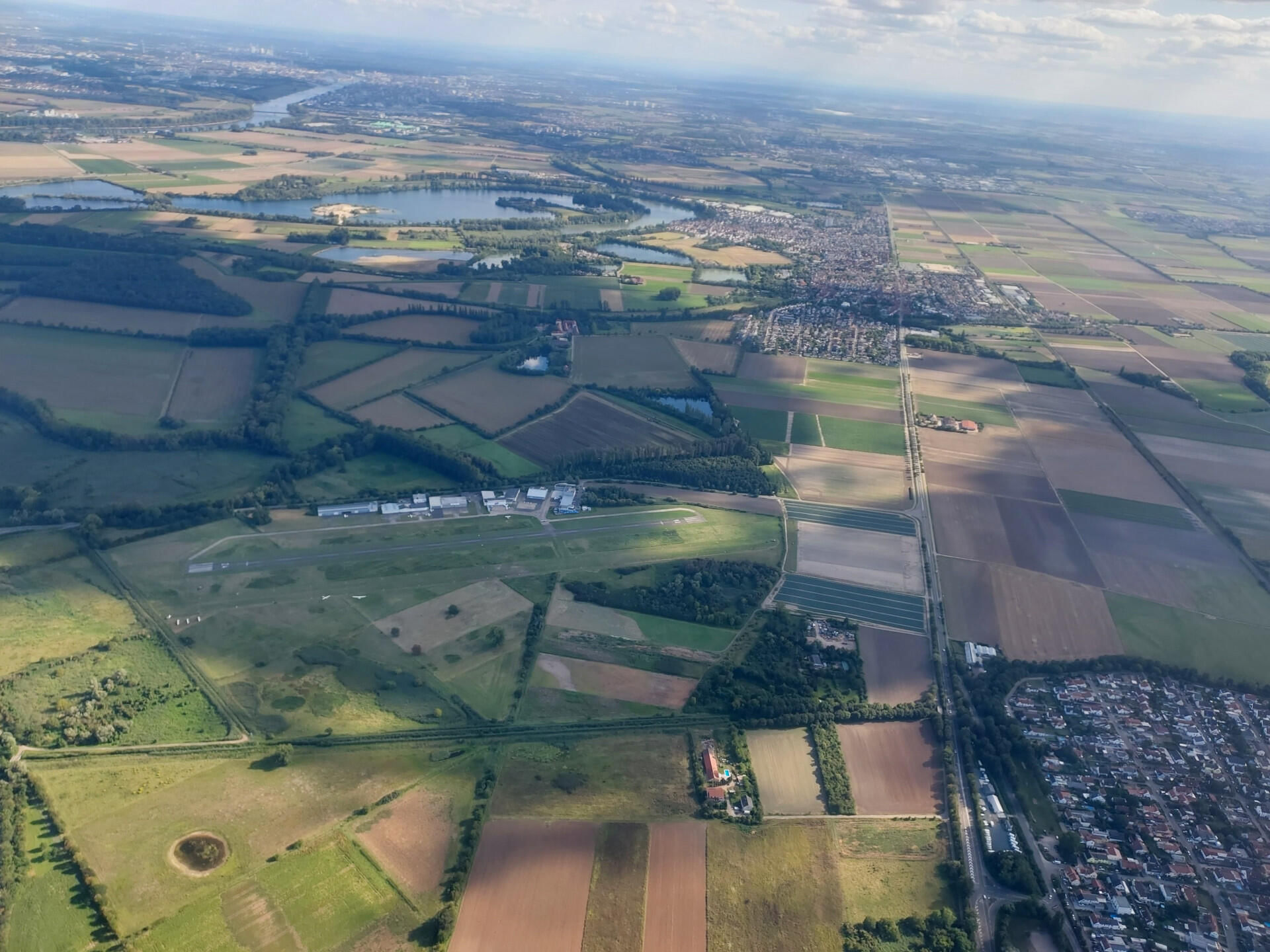 Rundflug Oppenheim, AKW Biblis, Ried, Worms und Rhein