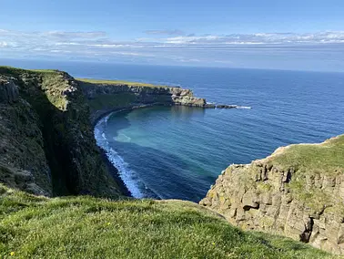 Grímsey island in the Arctic stopover adventure (flight)