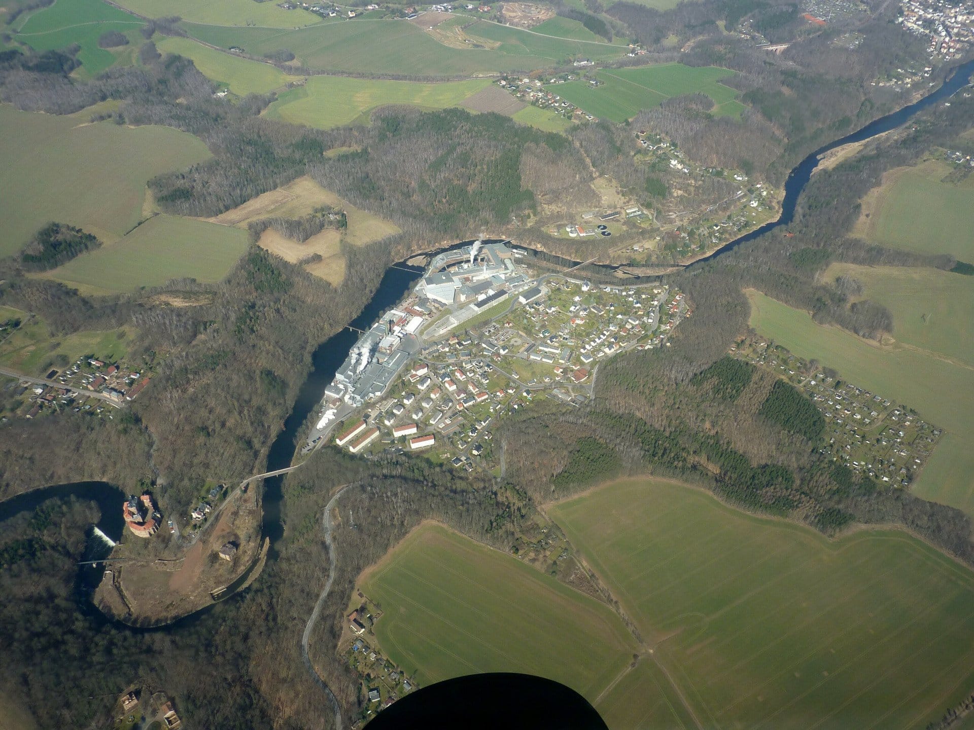 Gästeflug ab Riesa über Chemnitz und Augustusburg