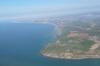 Opal coast from above