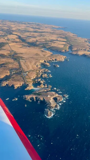 Survol de la presqu’île de Quiberon et de Belle-Île
