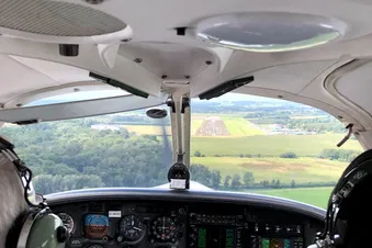 Fly to Shobdon for lunch and return