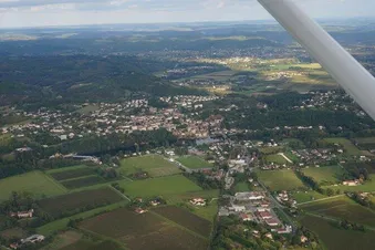 Survol de la vallée du Lot