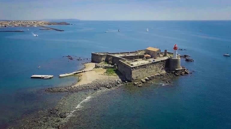Fort de Brescou et le Cap d'Agde