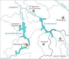 survol des lacs de haute Charentes