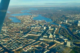 Potsdam und Potsdam's Schlösser von oben