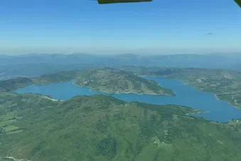 Campotosto lake