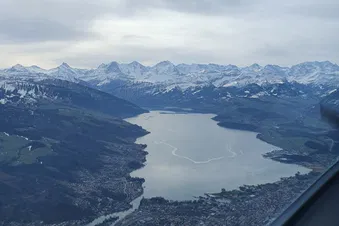 Scenic flight to Jungfrau