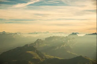 Alpenflug zum Säntis / Bodensee / Rheinfall