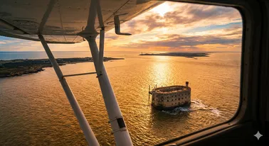 Fort Boyard & Île de Ré en avion – Côte Atlantique