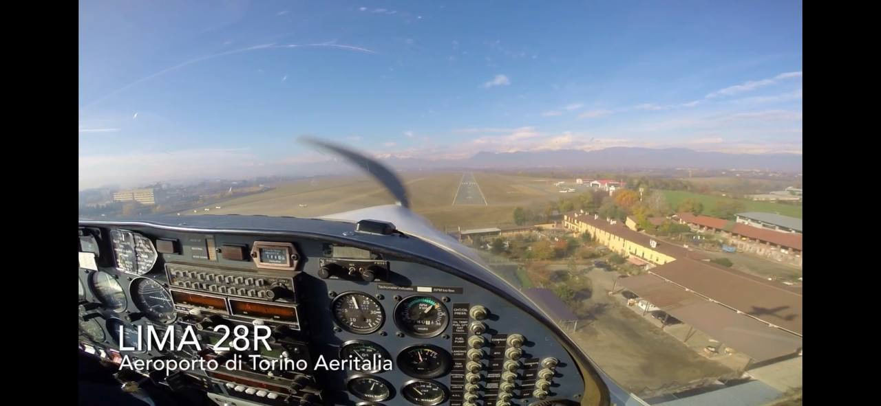 Landing rwy 28R at Torino Aeritalia