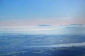The Säntis seen from overhead the Entlebuch