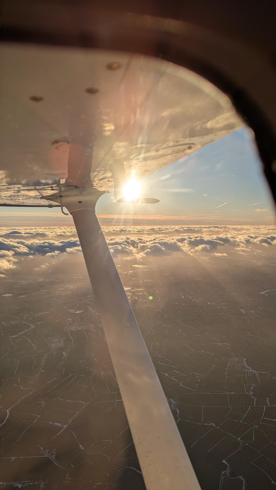 Strandtag auf Norderney mit Sonnenuntergang auf dem Rückflug