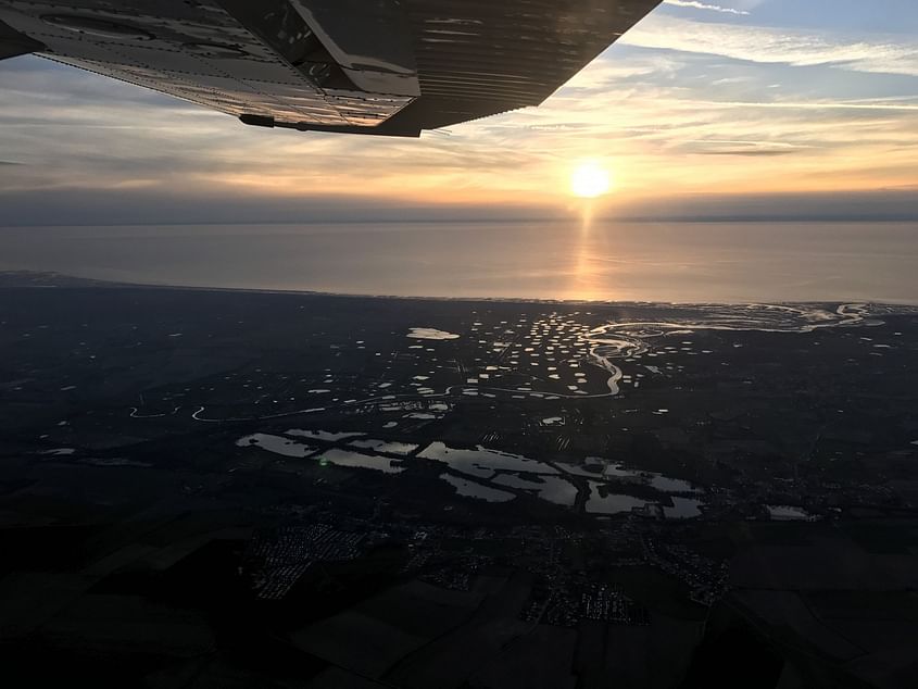 Visite aérienne de la Baie de Somme