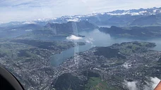 Flug über Luzern, Vierwaldstättersee und Rigi