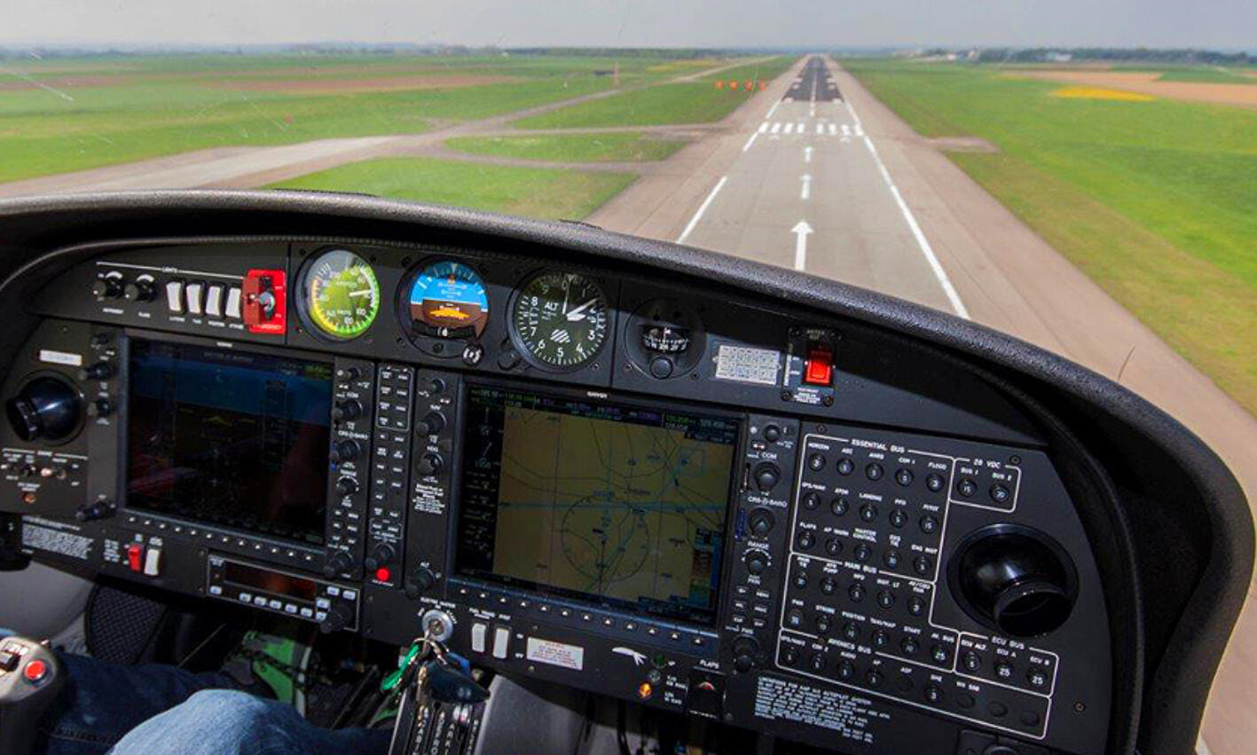 modernes Glascockpit