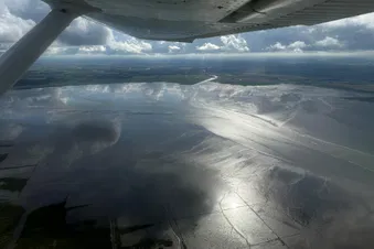 Rundflug / Schnupperflug über der Nordsee (60 min. Flugzeit)