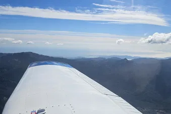 Vue de l'extrême sud et Sardaigne