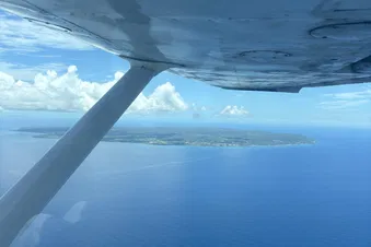 vue aérienne de marie galante