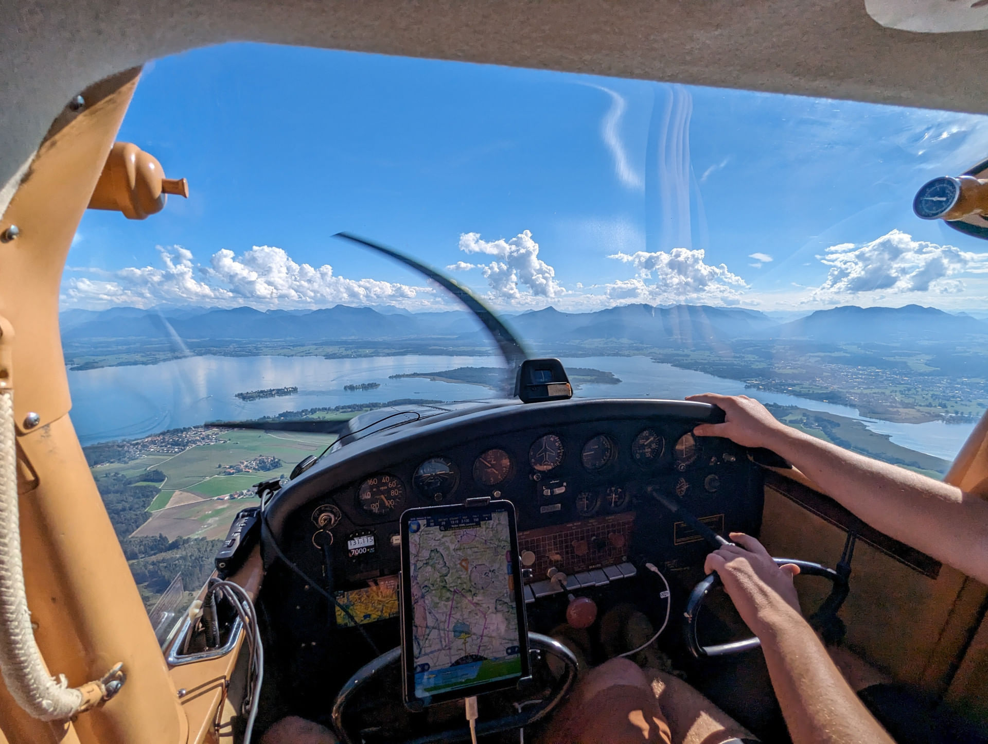 Blick auf den Chiemsee 🛩️🙂