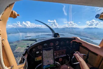 Blick auf den Chiemsee 🛩️🙂