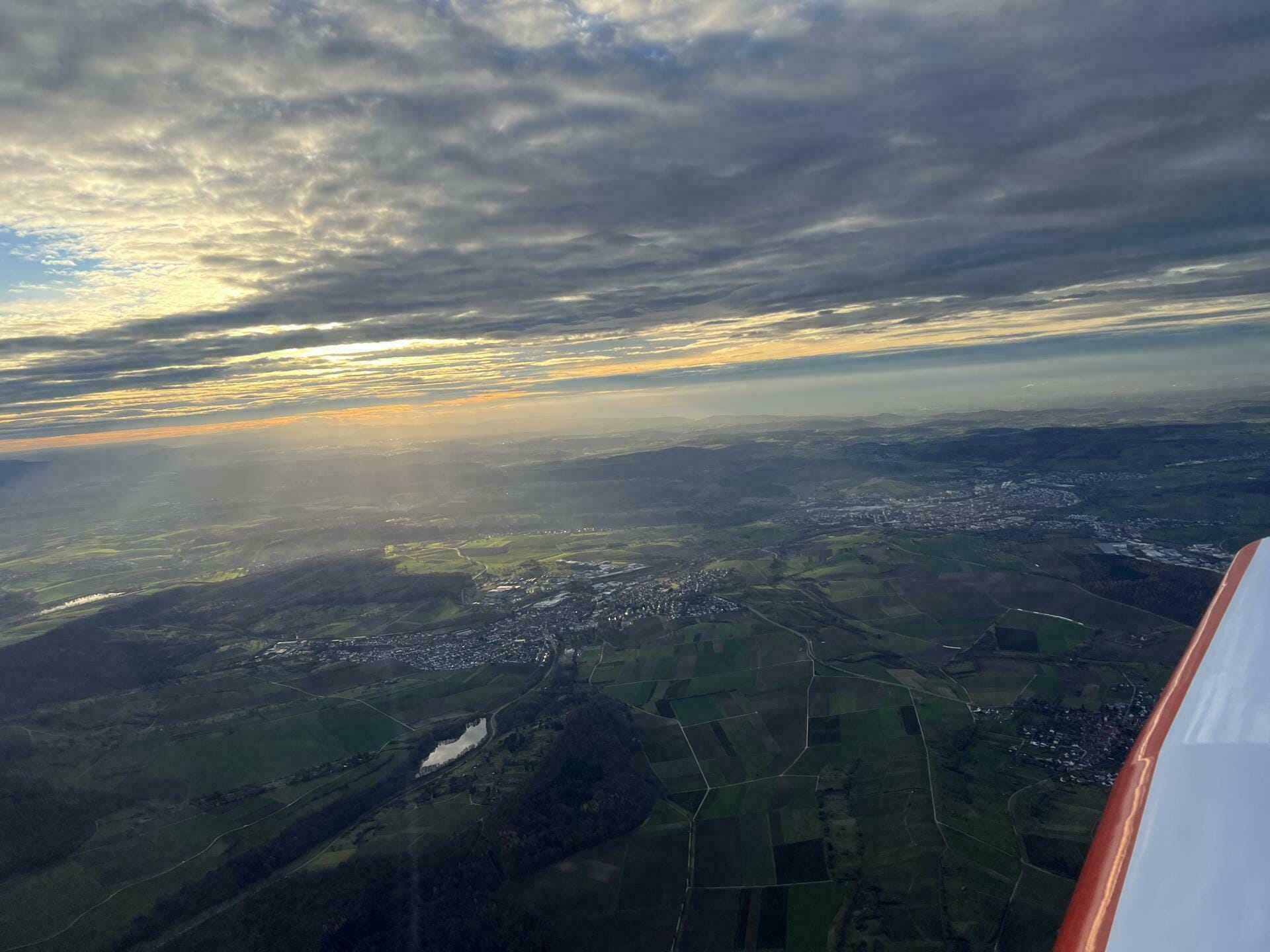 Flugroute nach Wunsch