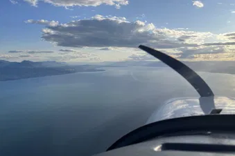 Vol au dessus du Lac Léman