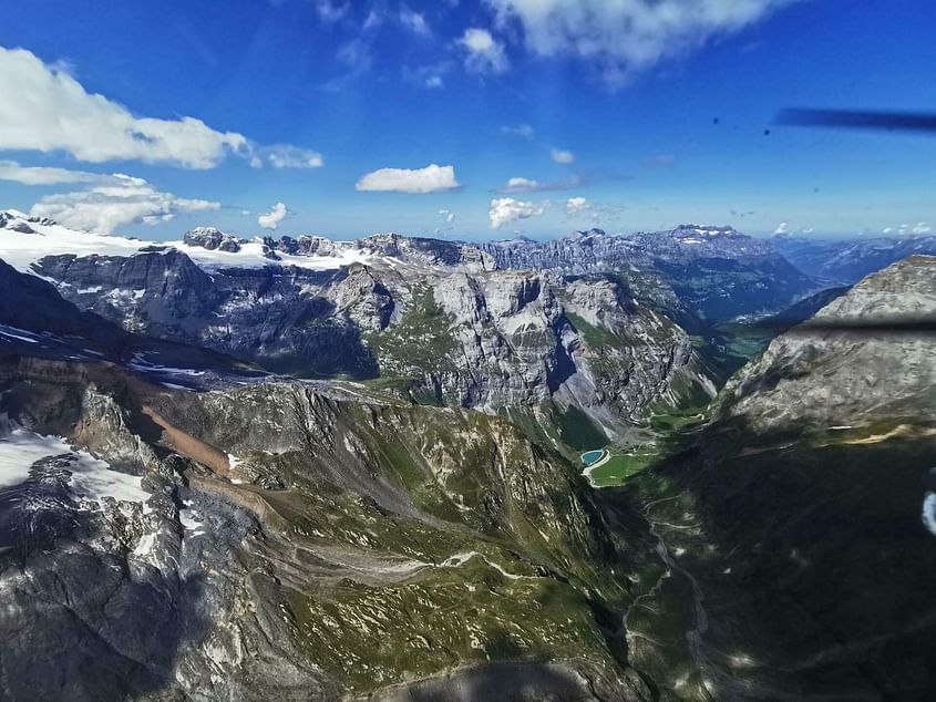 Sightseeing from a modern aircraft