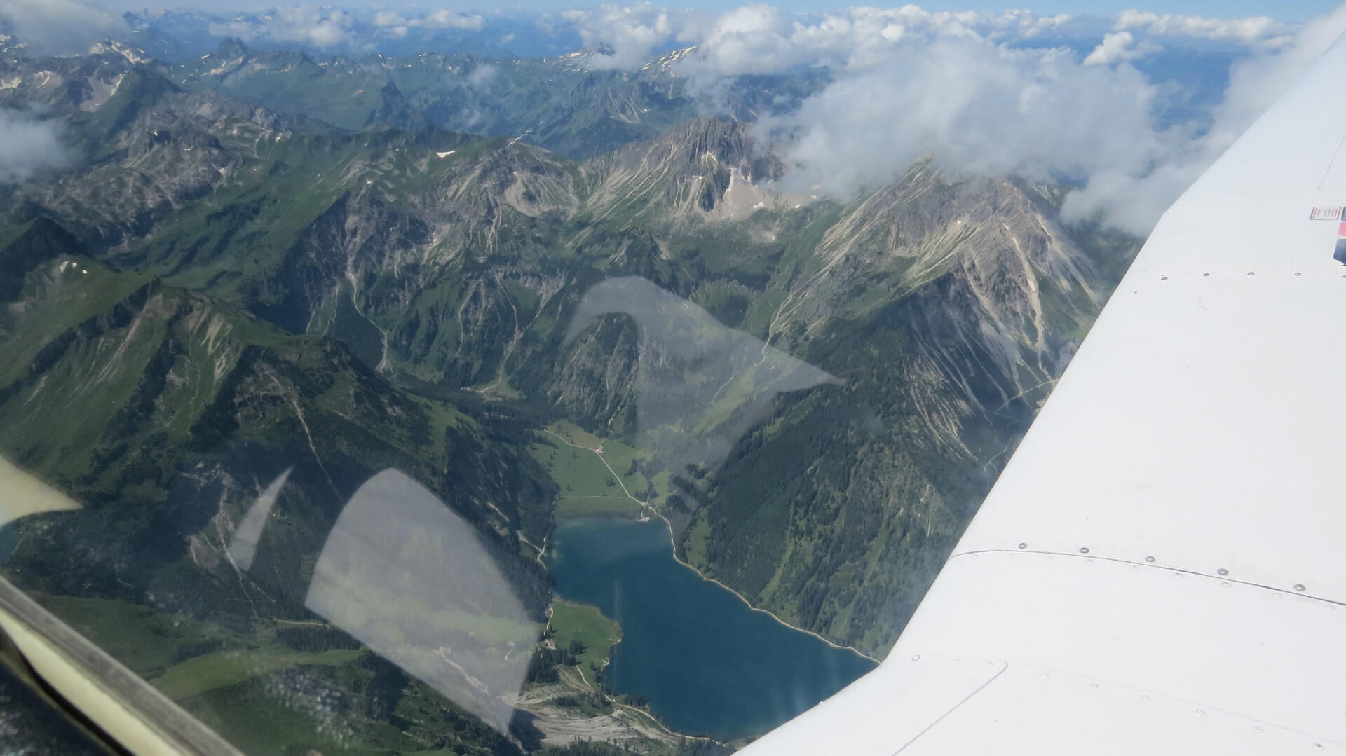Hochalpenflug - zum Hochvogel und Allgäuer Seen