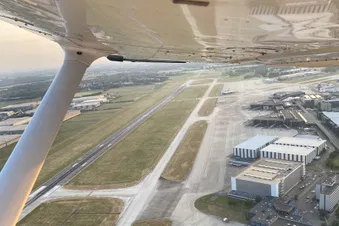 Flughafen Hannover von oben (Südbahn)