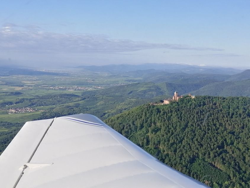 Survol de l'Alsace, des Vosges, Europa-Park et du Rhin