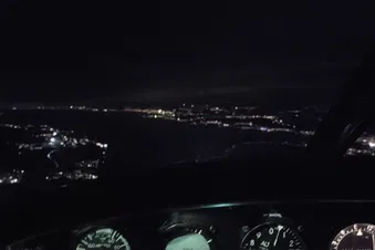 Nachtflug über St. Gallen