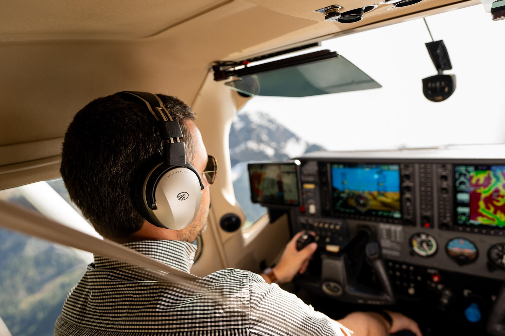 Blick ins moderne Cockpit