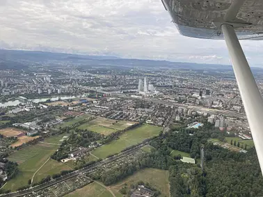01. Flugtaufe über Basel und Region