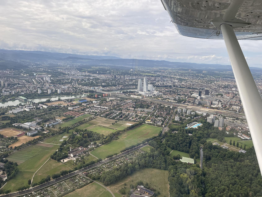 01. Flugtaufe über Basel und Region