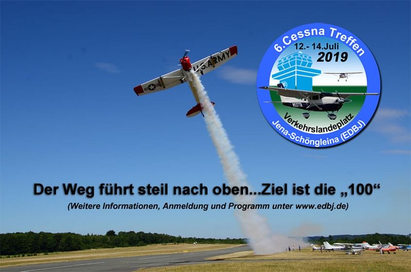 Cessna treffen Flugplatz Jena