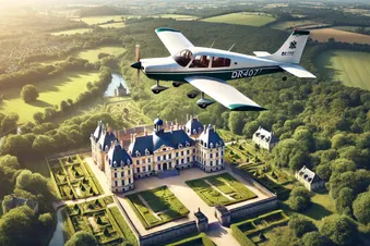 Survol des chateaux de Vaux-le-Vicomte et de l'Est parisien