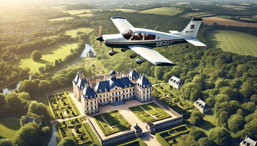 Survol des chateaux de Vaux-le-Vicomte et de l'Est parisien