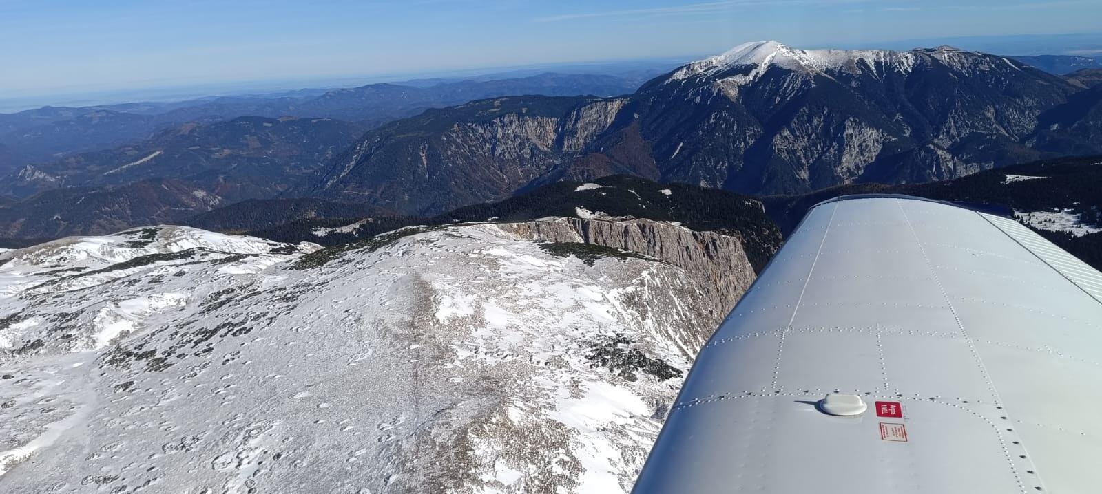 Blick Rax zum Schneeberg