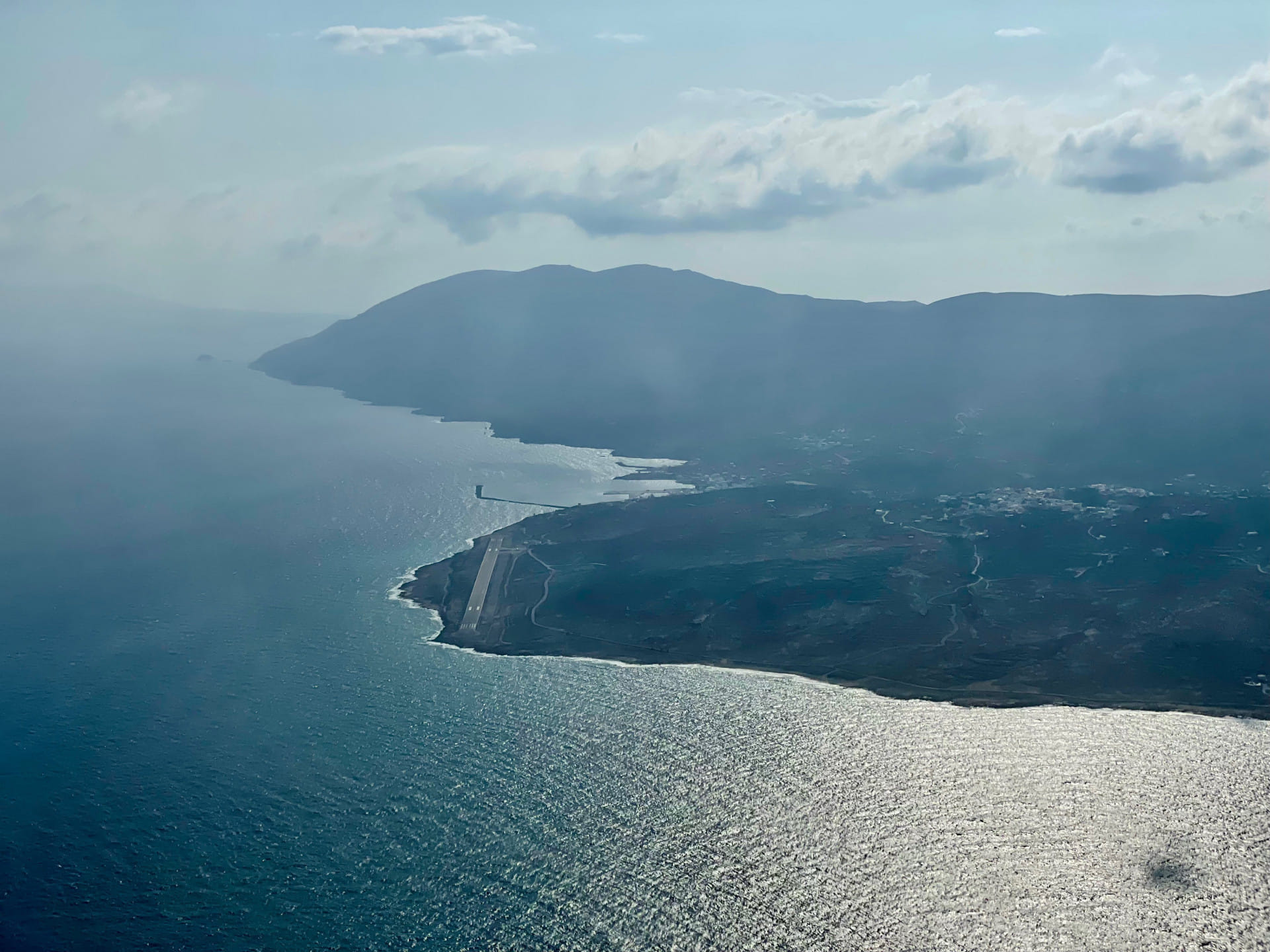 Approaching the island