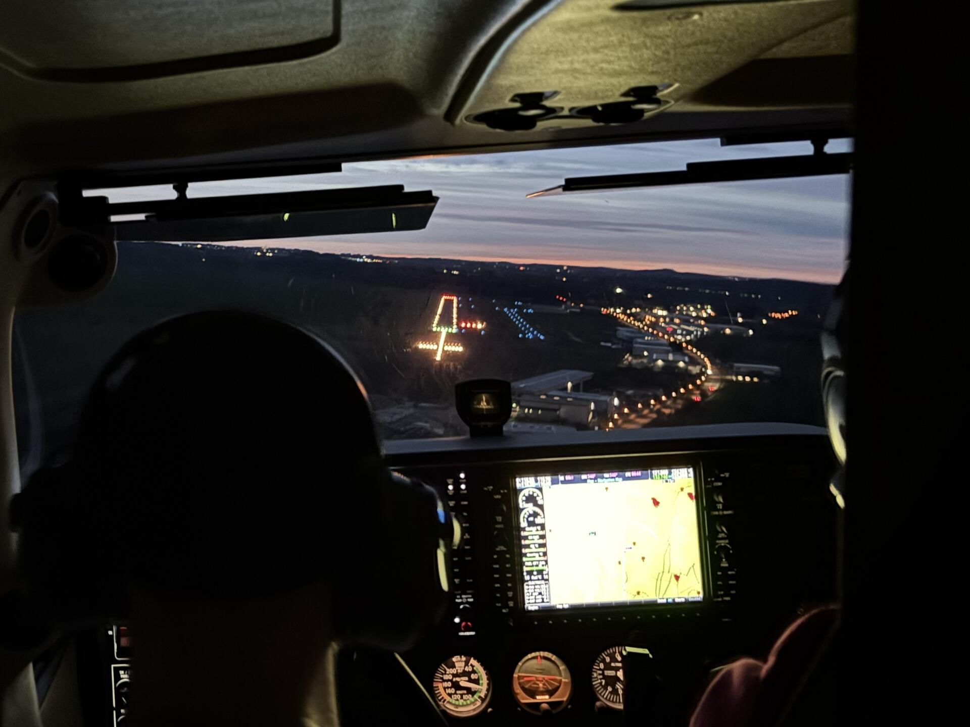 Landeanflug Flugplatz