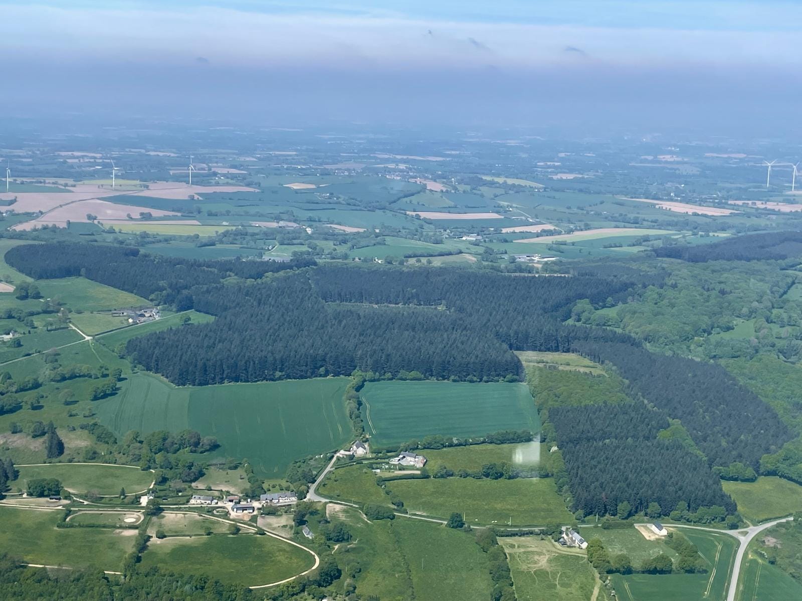 La Mayenne vue du ciel (depuis Le Mans) - Maine Mayenne